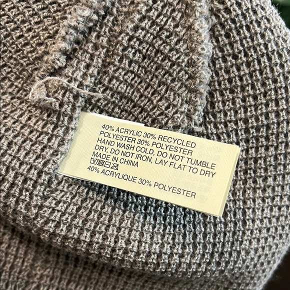 Vuori Alpine Waffle Beanie in Gray - Picture 8 of 8